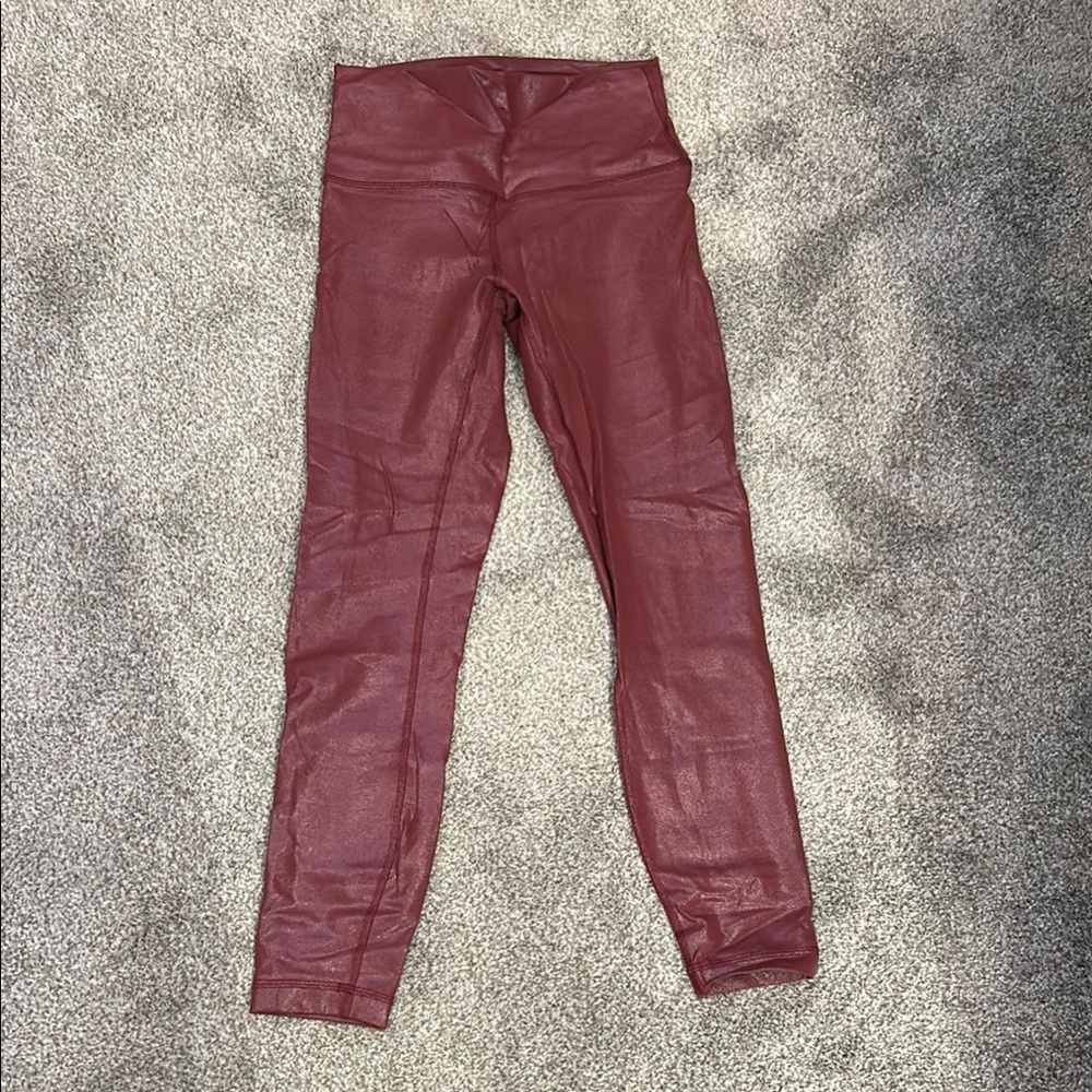 Lululemon Athletica Red Leggings